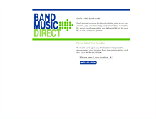 Tablet Screenshot of bandmusicdirect.com